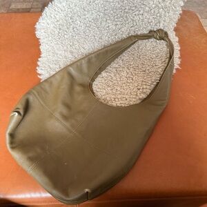Anthropologie Olive Leather Tote